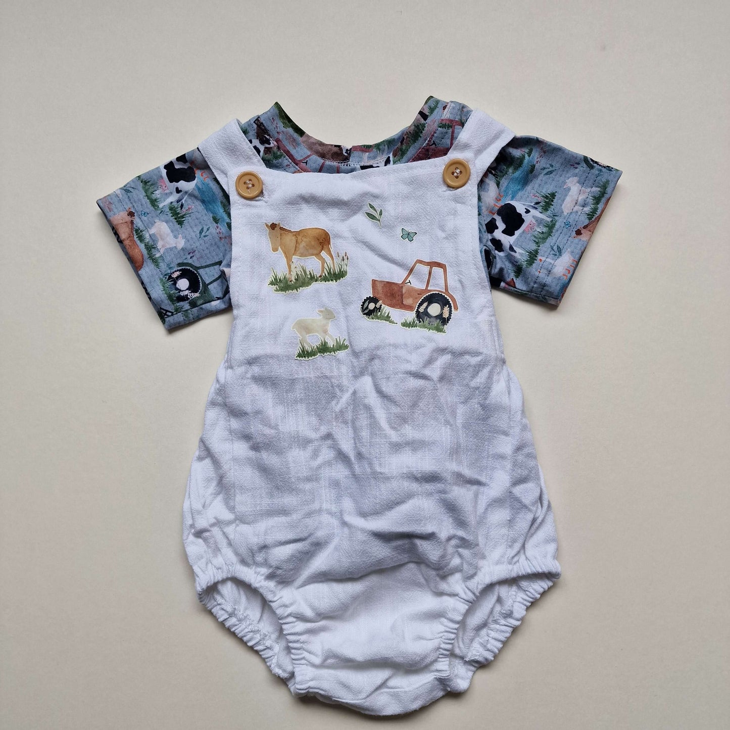 The Paddocks bubble romper and t-shirt set