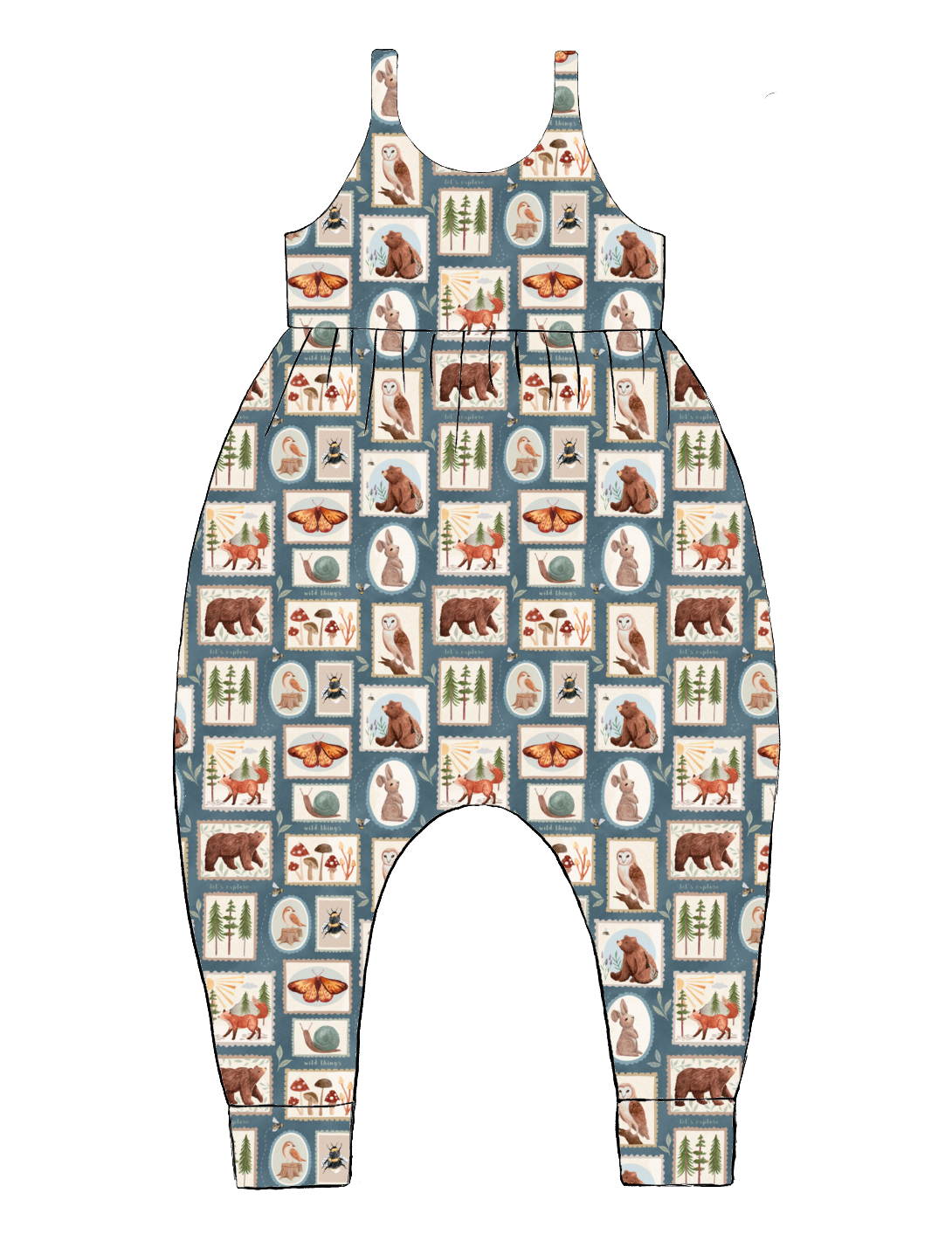 Napa Romper - Wild Stamps