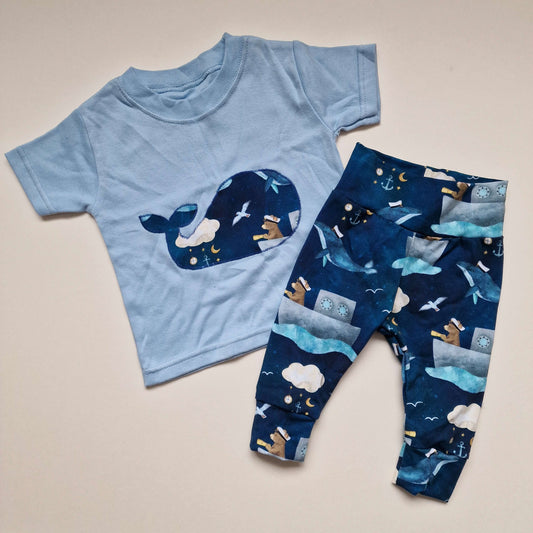 Captain Bear leggings and t-shirt set