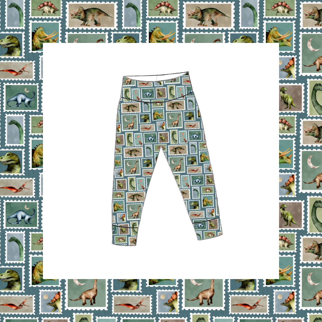 Leggings - Prehistoric Stamps