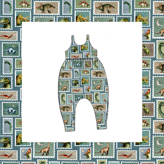 Napa Romper - Prehistoric Stamps