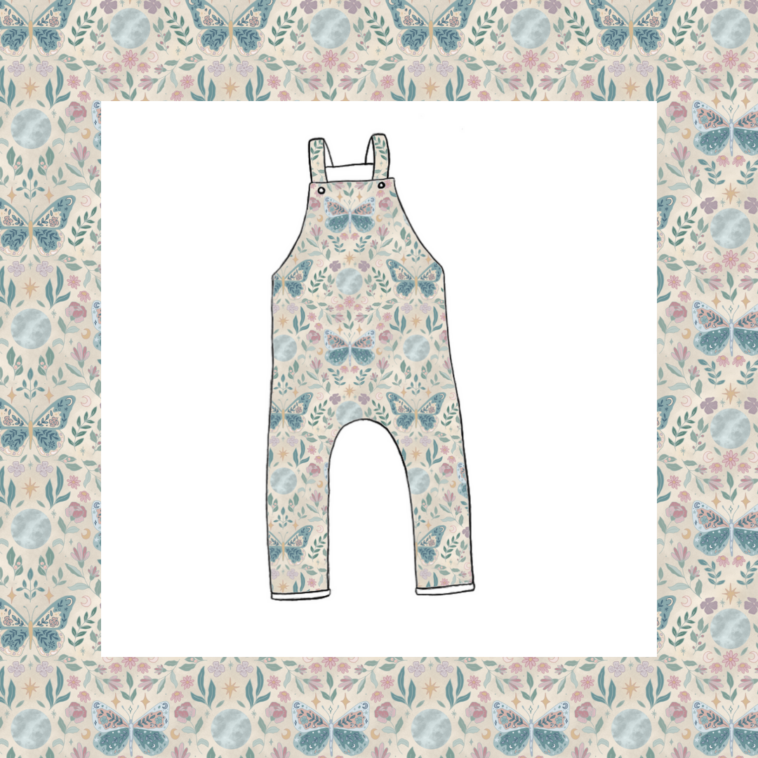 Long Dungarees - Fleur