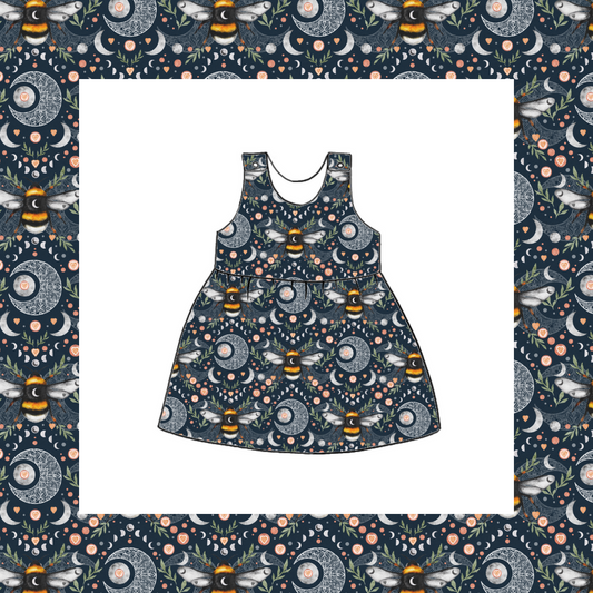 Pinafore Dress - Lunar Love Bee