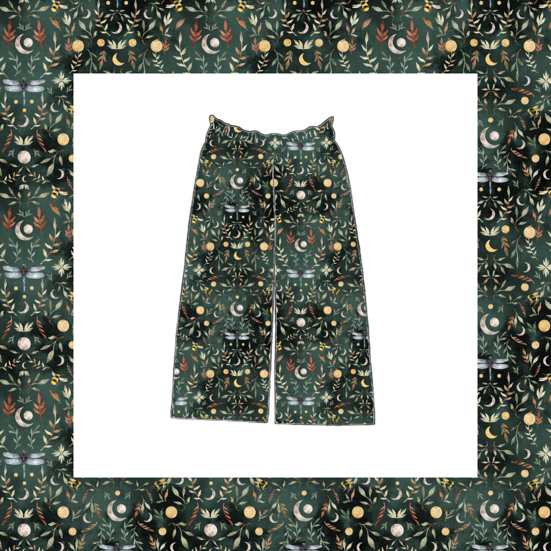 Wide Leg Paperbag Trousers - Spring Daze