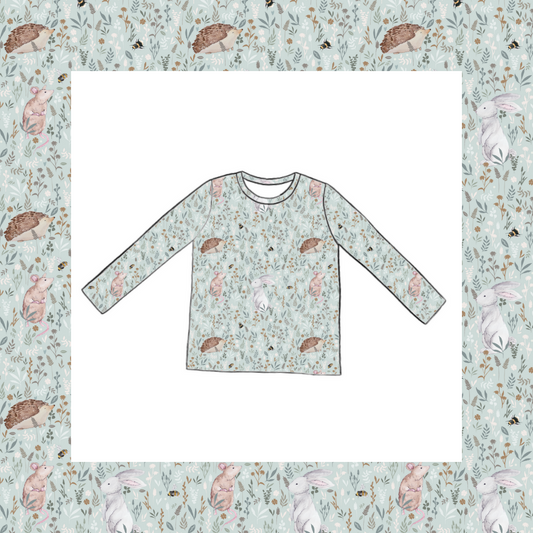 Long Sleeved T-shirt - Wildflower Meadow