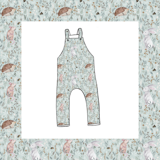 Long Dungarees - Wildflower Meadow