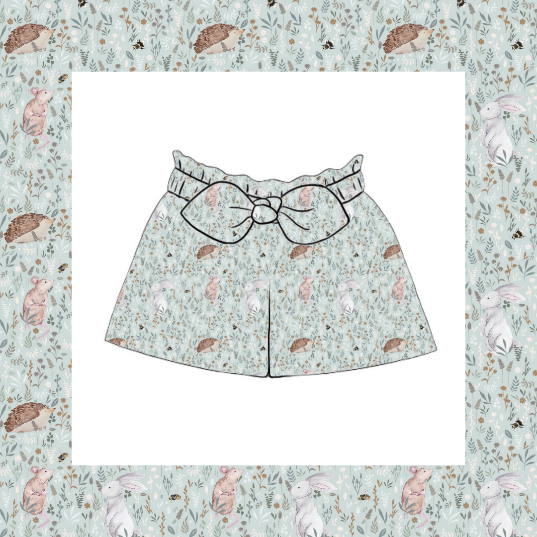 Paperbag Shorts - Wildflower Meadow