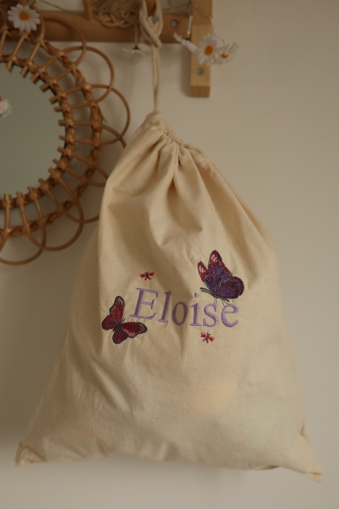 Personalised Drawstring Canvas Bag