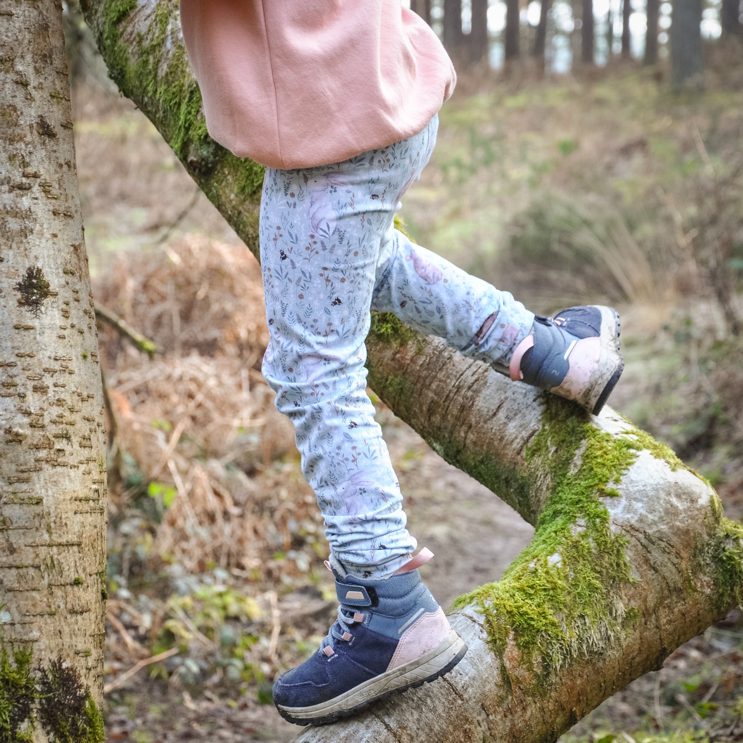 Wide Leg Paperbag Trousers - Wildflower Meadow