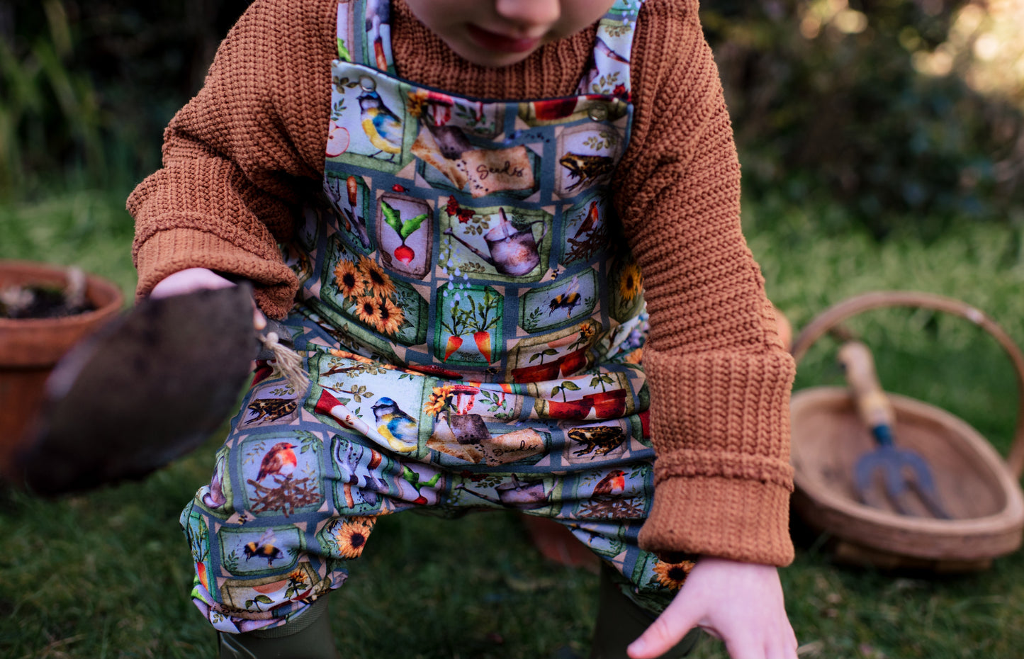 Long Dungarees - Country Garden Scrapbook